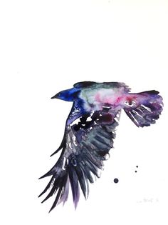 236x315 771 Best Art Images Drawings, Illustrations And Art - Watercolor Crow Tattoo