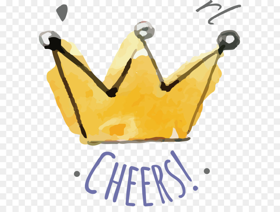 900x680 Watercolor Crown Design Png Download - Watercolor Crown