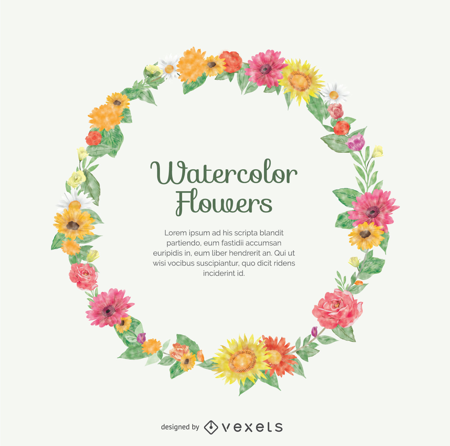 1500x1486 Watercolor Flower Crown - Watercolor Crown