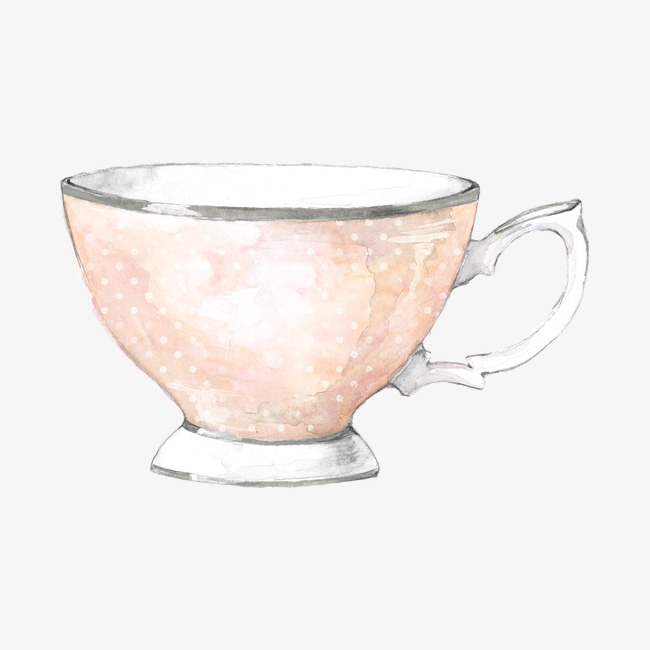 650x650 Lovely Hand Painted Teacup, Hand Painted, Watercolor, Cup Png And - Watercolor Cup