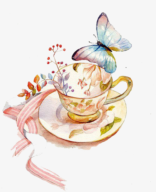 500x614 Watercolor Cups, Watercolor Clipart, Watercolor, Cup Png Image And - Watercolor Cup