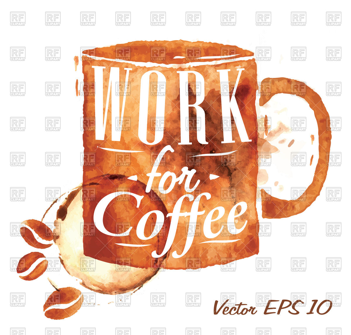 1200x1145 Watercolor Cup Of Coffee, Work For Coffee Inscription With - Watercolor Cup