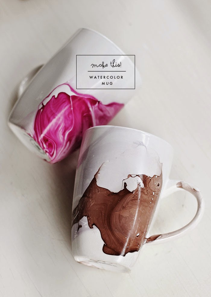 700x986 Diy Watercolor Mug Poppytalk - Watercolor Cup