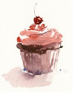 236x296 25 Best Cupcakes Images Watercolor Illustration - Watercolor Cupcake
