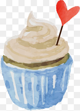 260x362 Watercolor Cupcake Png, Vectors, Psd, And Clipart For Free - Watercolor Cupcake