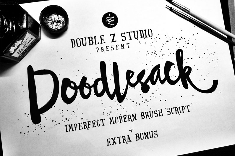 795x529 The Most Popular And Best Brush Script Fonts - Watercolor Cursive Font