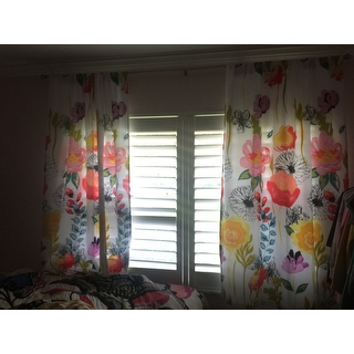 320x320 Shop Greenland Home Fashions Watercolor Dreams 63 Inch Curtain - Watercolor Curtains