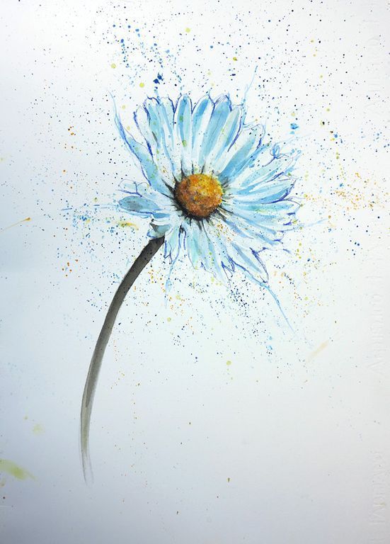 551x768 Image Result For Watercolour Daisy Tattoo Tattoos - Watercolor Daisy