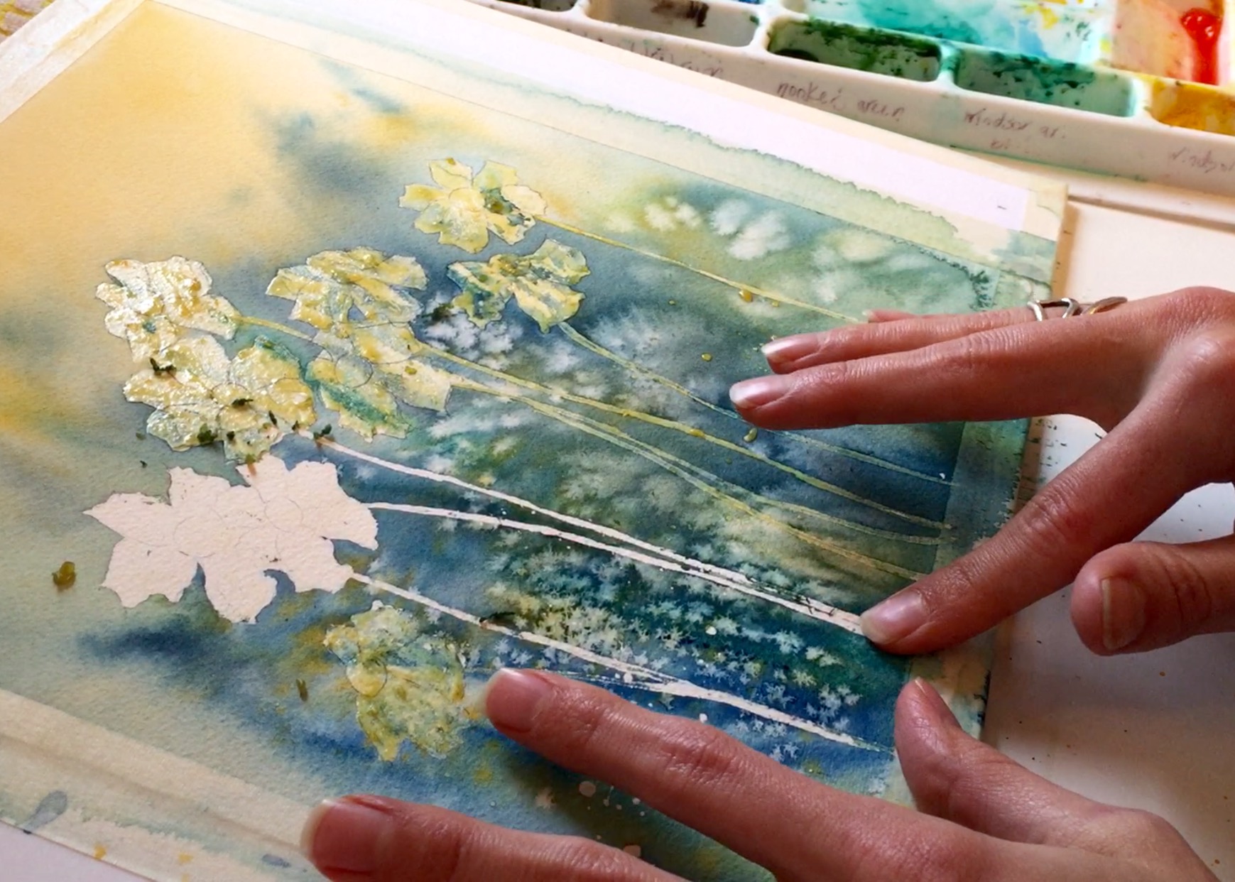 1739x1242 How To Paint A Daisy In Watercolor - Watercolor Daisy Paintings
