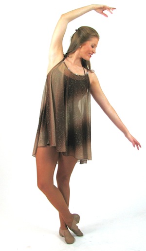 300x514 Sheer Brown Sparkle Overdress Sold As A Set Of 27 The Costume - Watercolor Dance Dress