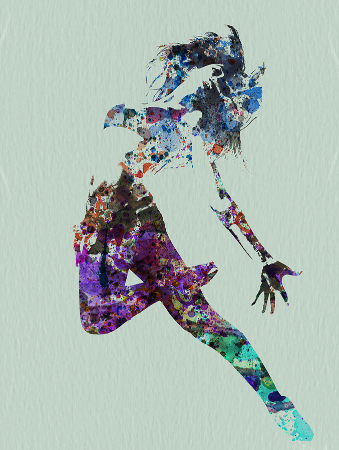 677x900 Dancer Watercolor Painting By Naxart Studio - Watercolor Dancer