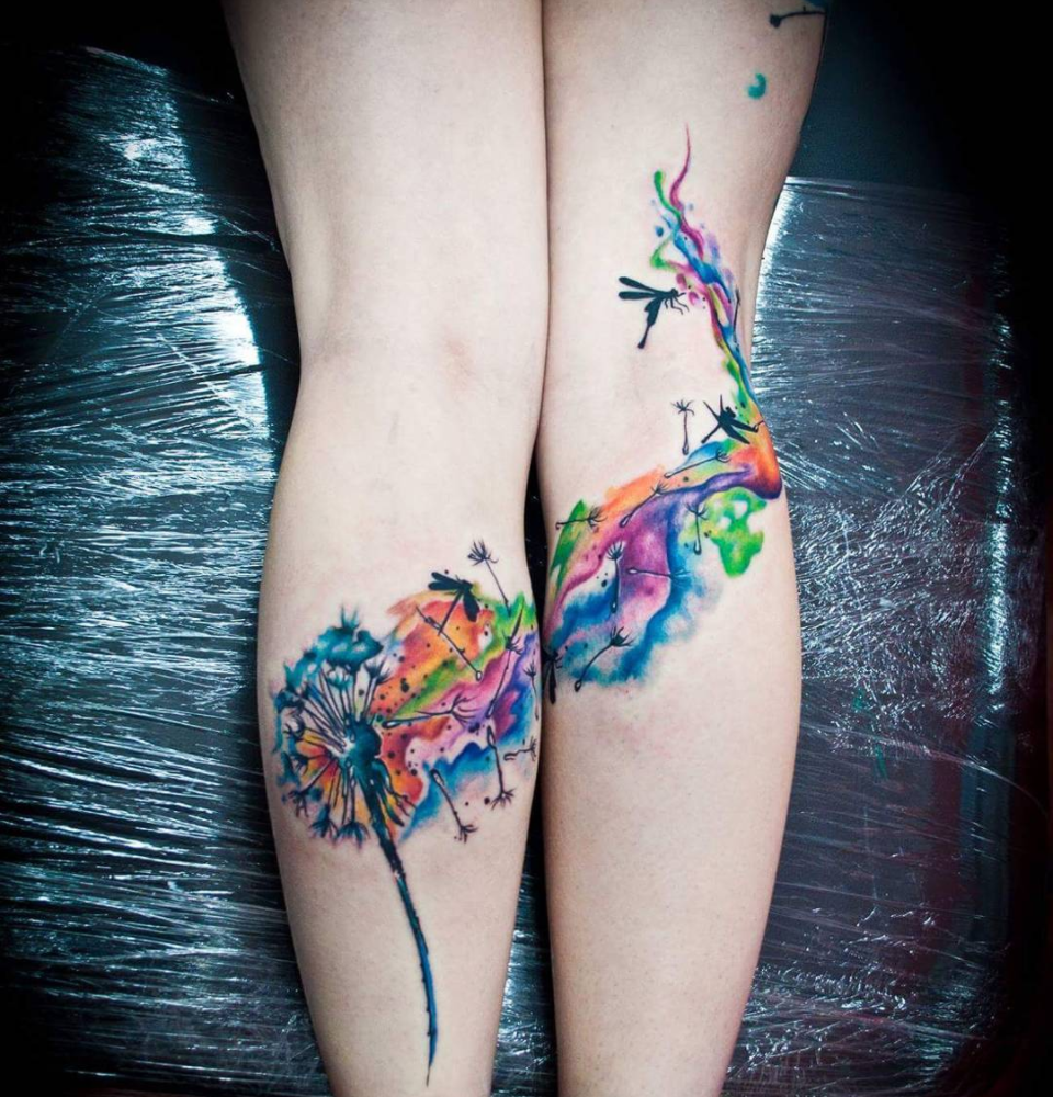 960x1000 Dandelion Tattoo Meanings - Watercolor Dandelion Tattoo