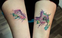 236x145 The 72 Best Small Dandelion Tattoos Images Cool - Watercolor Dandelion Tattoo