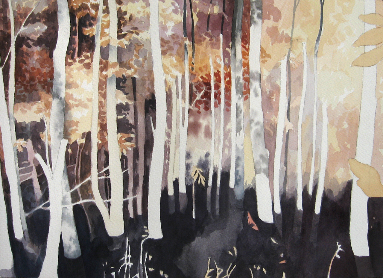 1280x928 Lina Tharsing Forests - Watercolor Dark Forest