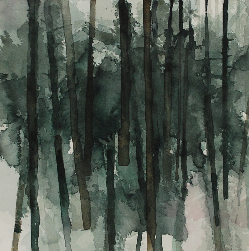 800x807 Untitled Woods Urban - Watercolor Dark Forest