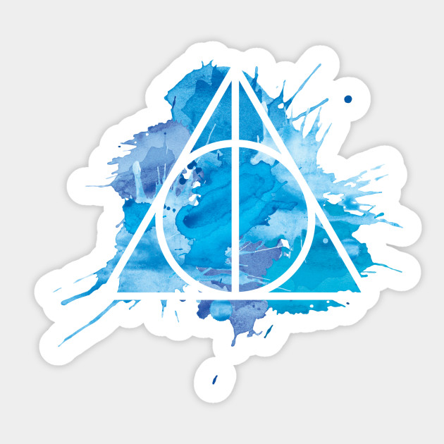 630x630 Harry Potter - Watercolor Deathly Hallows