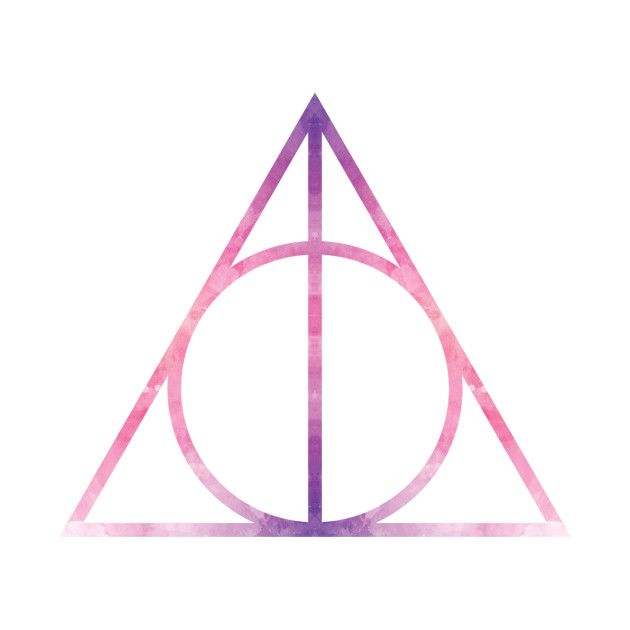 630x630 Harry Potter - Watercolor Deathly Hallows