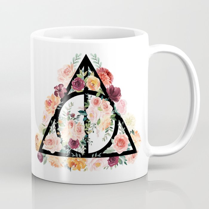 700x700 Watercolor Deathly Hallows Coffee Mug By Memilykathryn Society6 - Watercolor Deathly Hallows