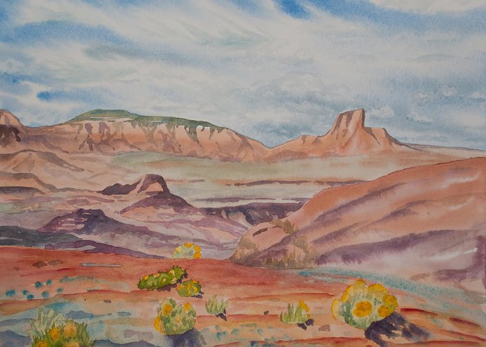 700x500 Watercolor - Watercolor Desert Landscape