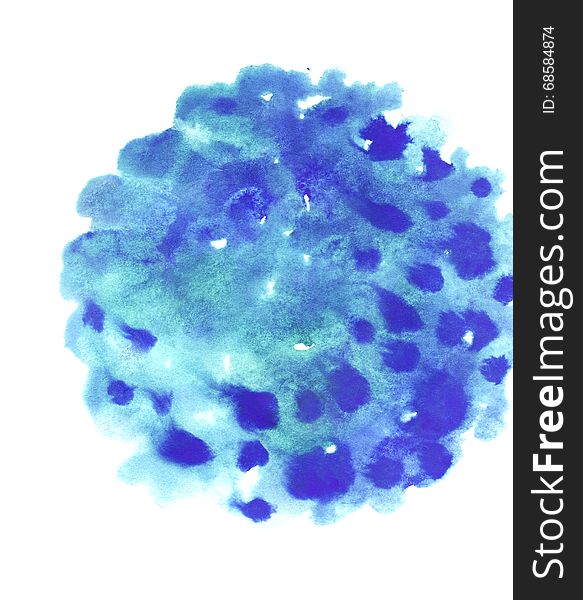 583x600 Colorful Watercolor Sphere. Colorful Watercolor Design Elements - Watercolor Design Elements