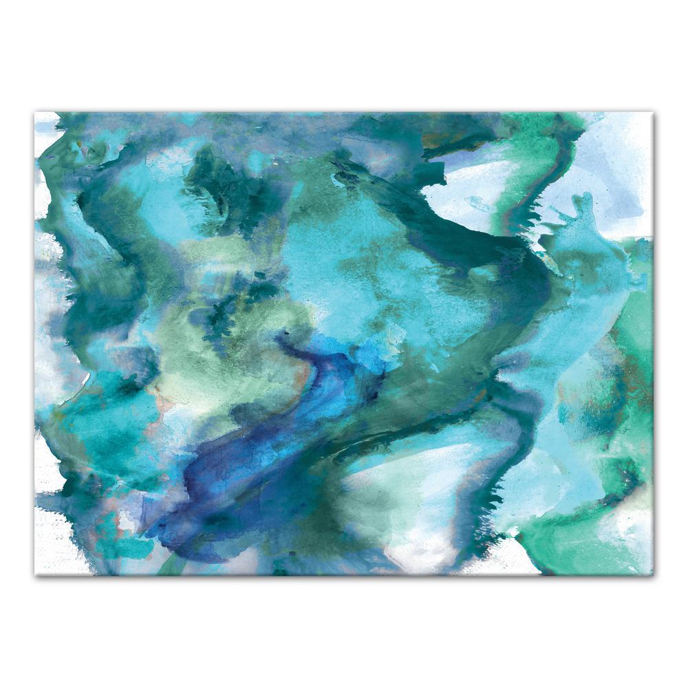 1000x1000 Designs Direct 30 In. X 40 In. 'Watercolor Waves' Printed Canvas - Watercolor Designs