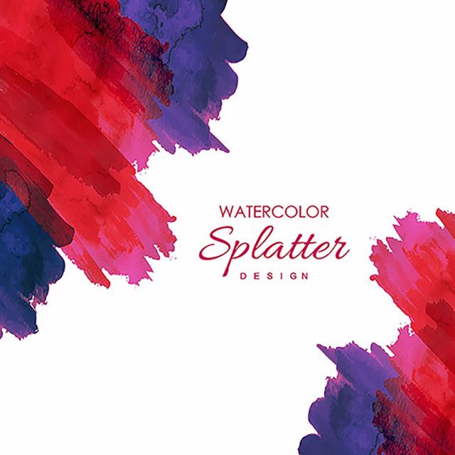 640x640 Hand Drawn Watercolor Splatter Designs, Watercolor, Splash - Watercolor Designs