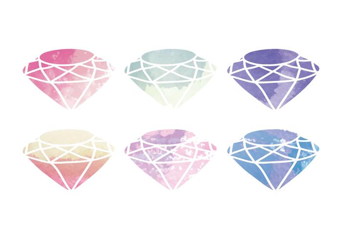 700x490 Vector Watercolor Diamond - Watercolor Diamond