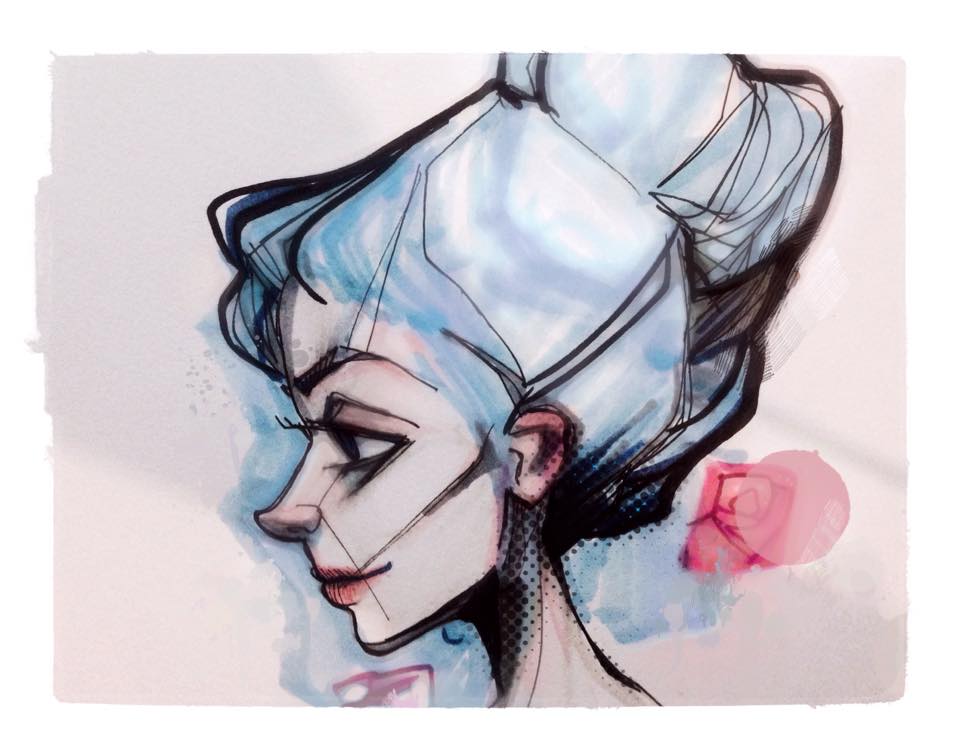 960x755 Lucid Ink, Watercolorpen, 960x755px - Watercolor Digital Art