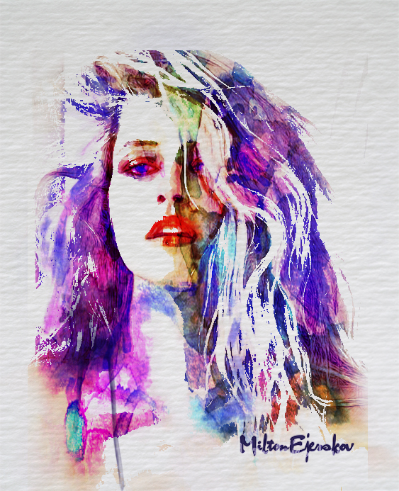 563x693 Watercolor Painting In Photoshop Watercolor Painting In - Watercolor Digital Art