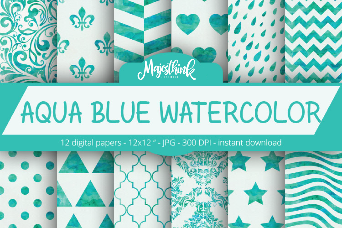 Watercolor Digital Paper