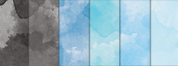 610x229 Watercolor Digital Paper Pack - Watercolor Digital Paper