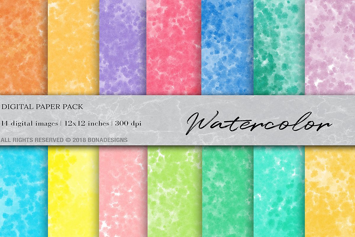 1200x800 Watercolor Digital Paper - Watercolor Digital Paper