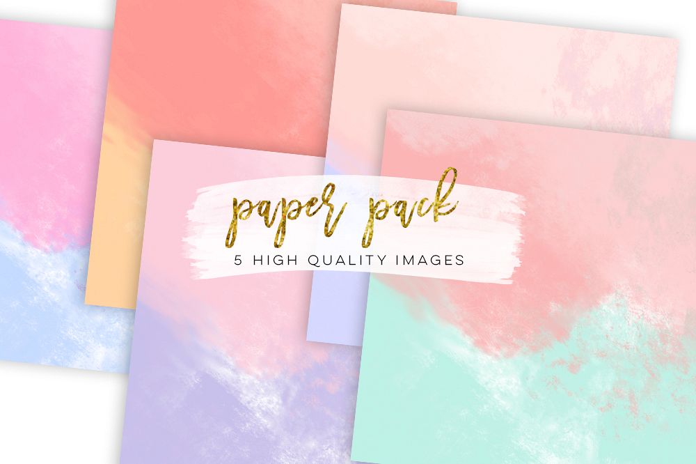 1000x666 Ombre Watercolor Digital Paper, Pastel Ombre Digital Paper - Watercolor Digital Paper