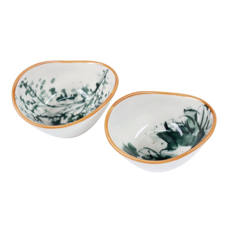 800x800 Floor 9 Watercolor 2 Piece Herbs Pinch Pots Set Wayfair - Watercolor Dinnerware