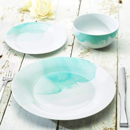 450x450 Ocean Blue Watercolor Collection 12 Piece Dinnerware Set Clearance - Watercolor Dinnerware