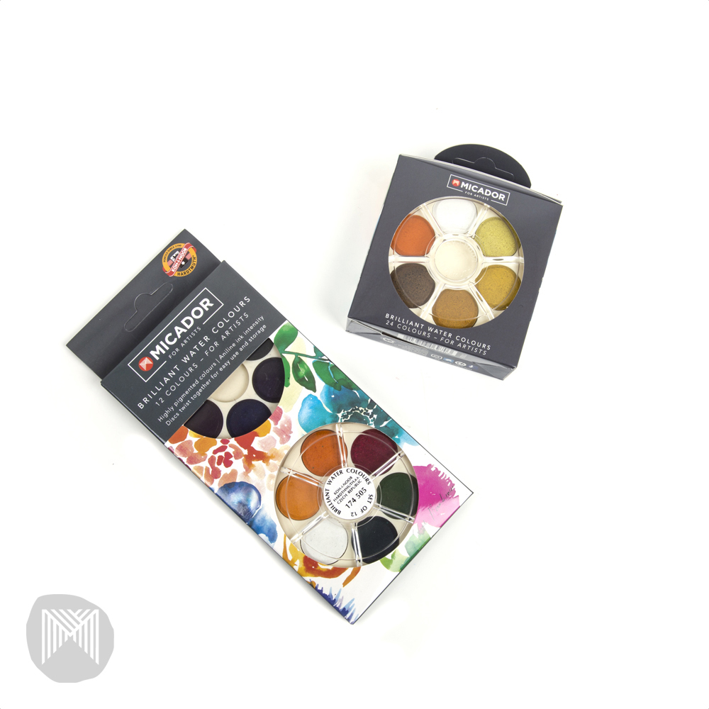 1000x1000 Micador Watercolour Discs - Watercolor Discs