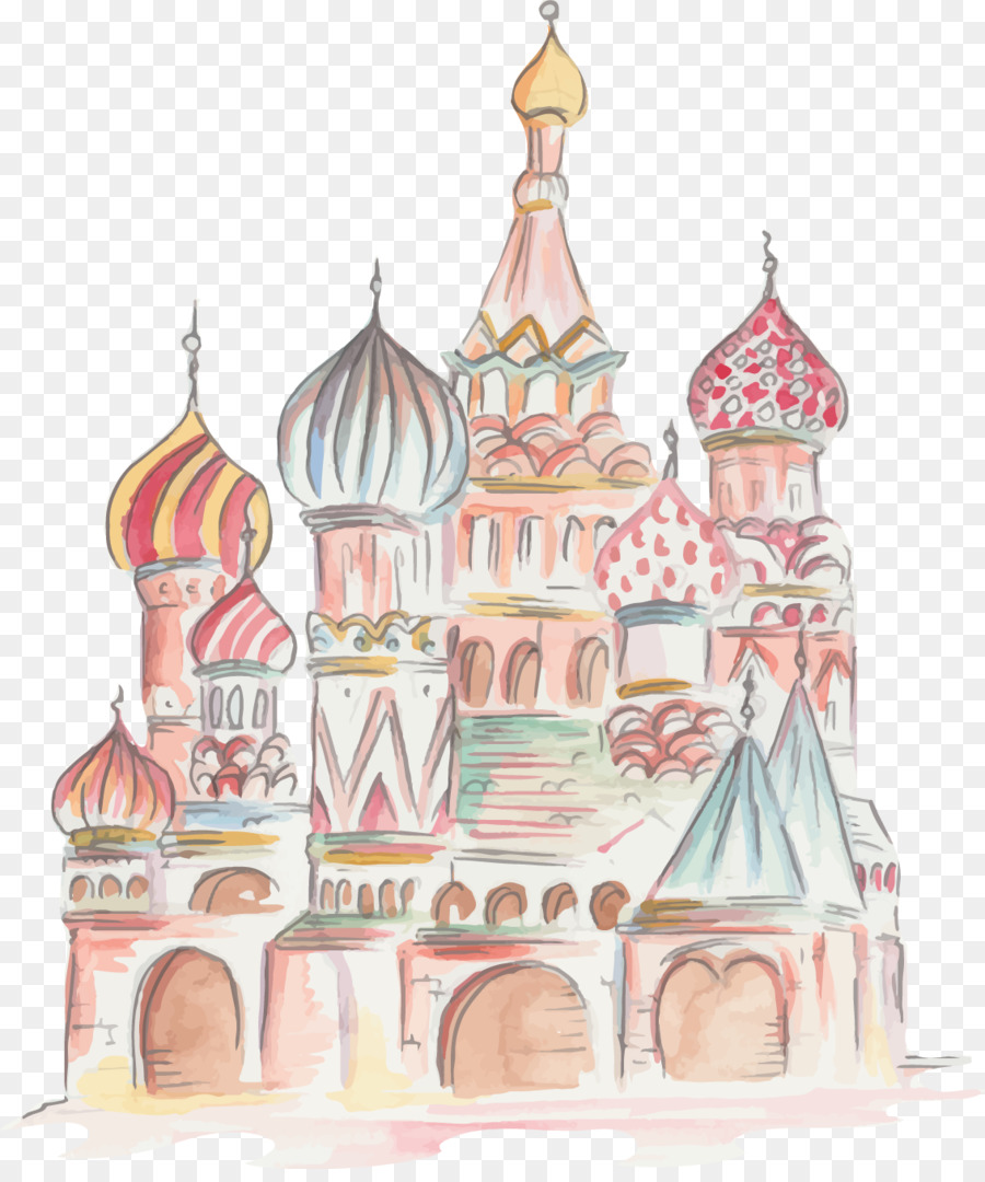 900x1080 Drawing Architecture Illustration - Watercolor Disney Castle