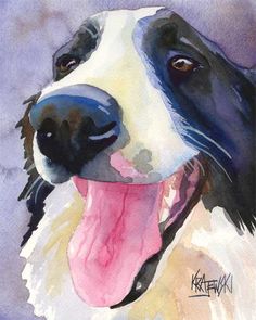 Watercolor Dog Art