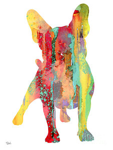 225x300 Dog Watercolor Paintings Fine Art America - Watercolor Dog Art