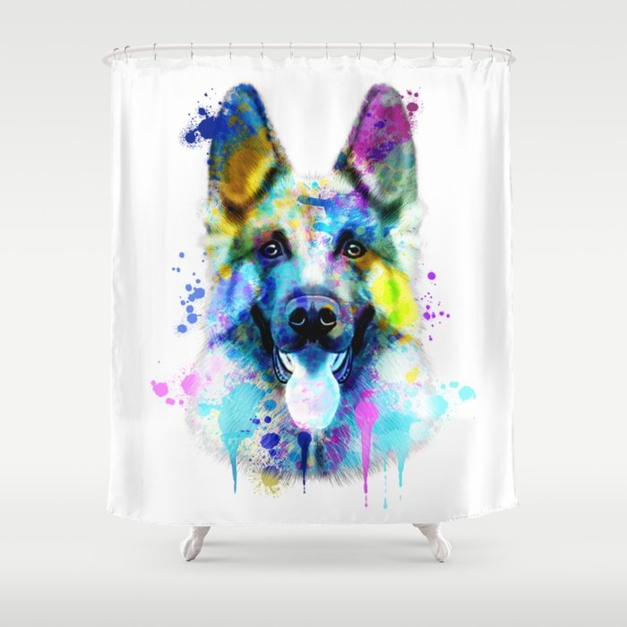 700x700 German Shepherd Watercolor, Watercolor Dog Print, German Shepherd - Watercolor Dog Art