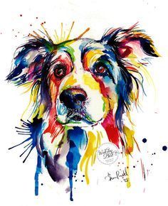 236x290 805 Best Dog Art Images Dog Paintings, Dog Pop Art - Watercolor Dog Art