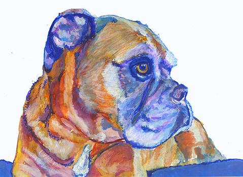 479x349 Custom Dog Portrait, Watercolor Dog Painting , Dog Watercolour - Watercolor Dog Painting