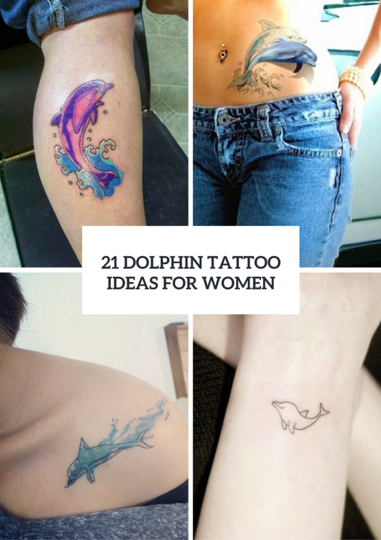 775x1096 21 Adorable Dolphin Tattoo Ideas For Ladies - Watercolor Dolphin Tattoo