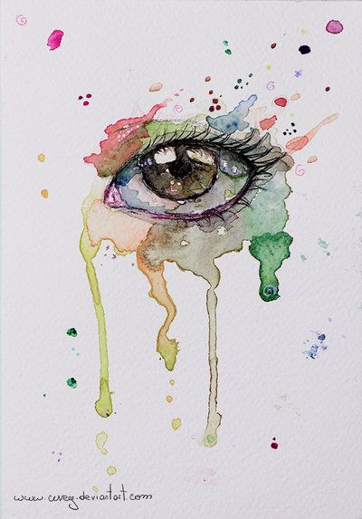 400x573 Watercolor Doodle By ~astral Muffin I Love The - Watercolor Doodles