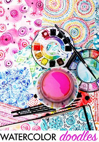 335x480 Art Journal Bliss, An Online Creative Art Class Alisa Burke - Watercolor Doodles