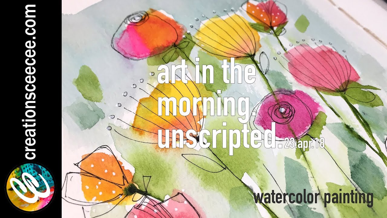 1280x720 From Abstract Watercolor Floral Painting To Doodles - Watercolor Doodles