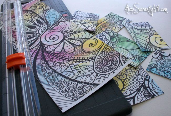 650x441 Free Watercolor Doodle Printable Doodling, Zentangles And Zetti - Watercolor Doodles