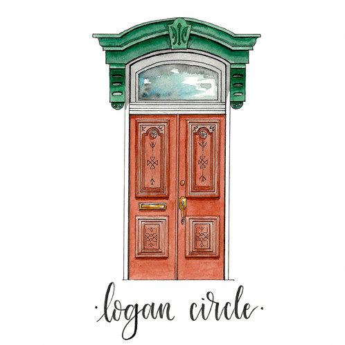 498x498 Custom Watercolor Door Portrait - Watercolor Door