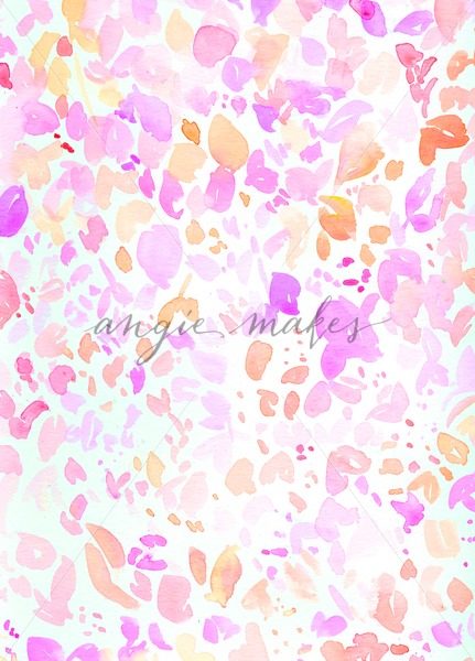 431x600 Pink And Orange Watercolor Dots Background. Watercolor Pink Dots - Watercolor Dots