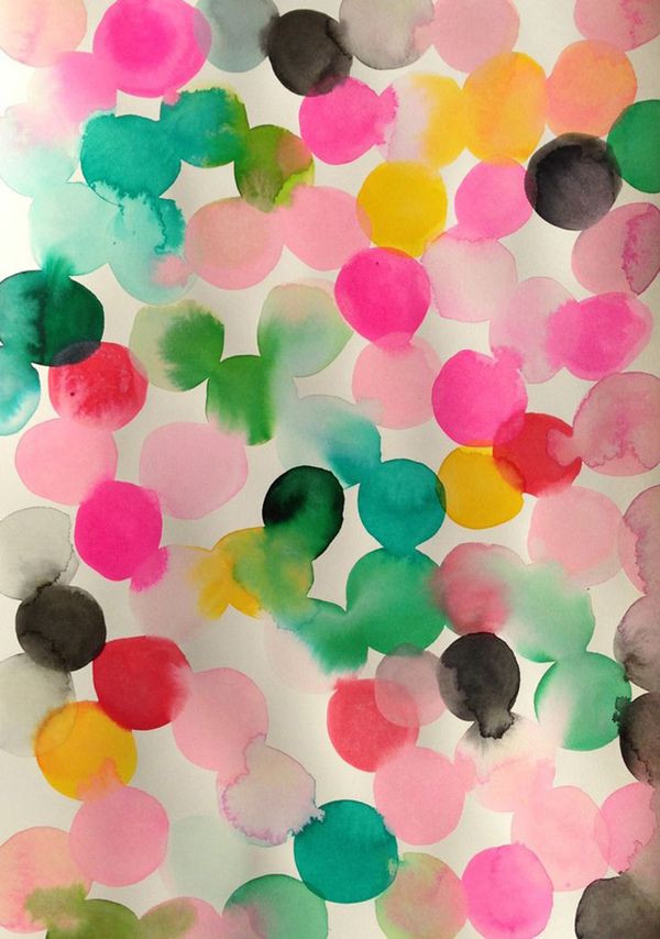 600x854 Gorgeous Watercolor Dot Painting Inspire - Watercolor Dots
